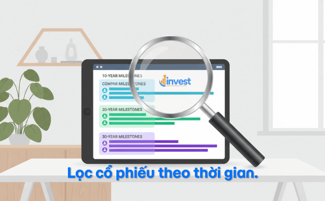 Lọc cổ phiếu theo thời gian.