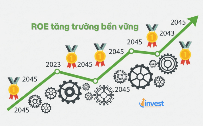Ý nghĩa của việc ROE tăng trưởng bền vững