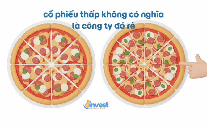 cổ phiếu thấp không có nghĩa là công ty đó "rẻ"